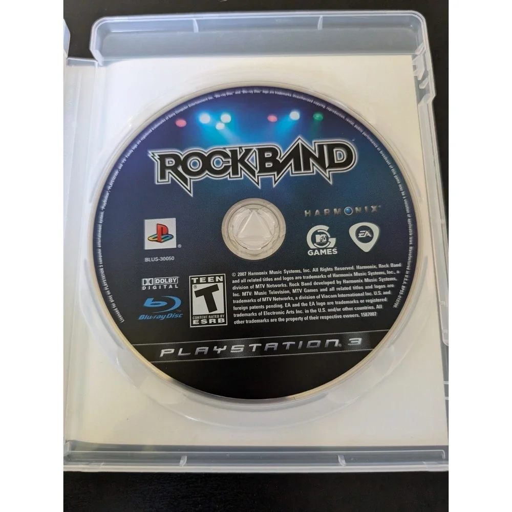 Rock Band (Sony‎ PlayStation 3, 2007) Complete with Manual CIB